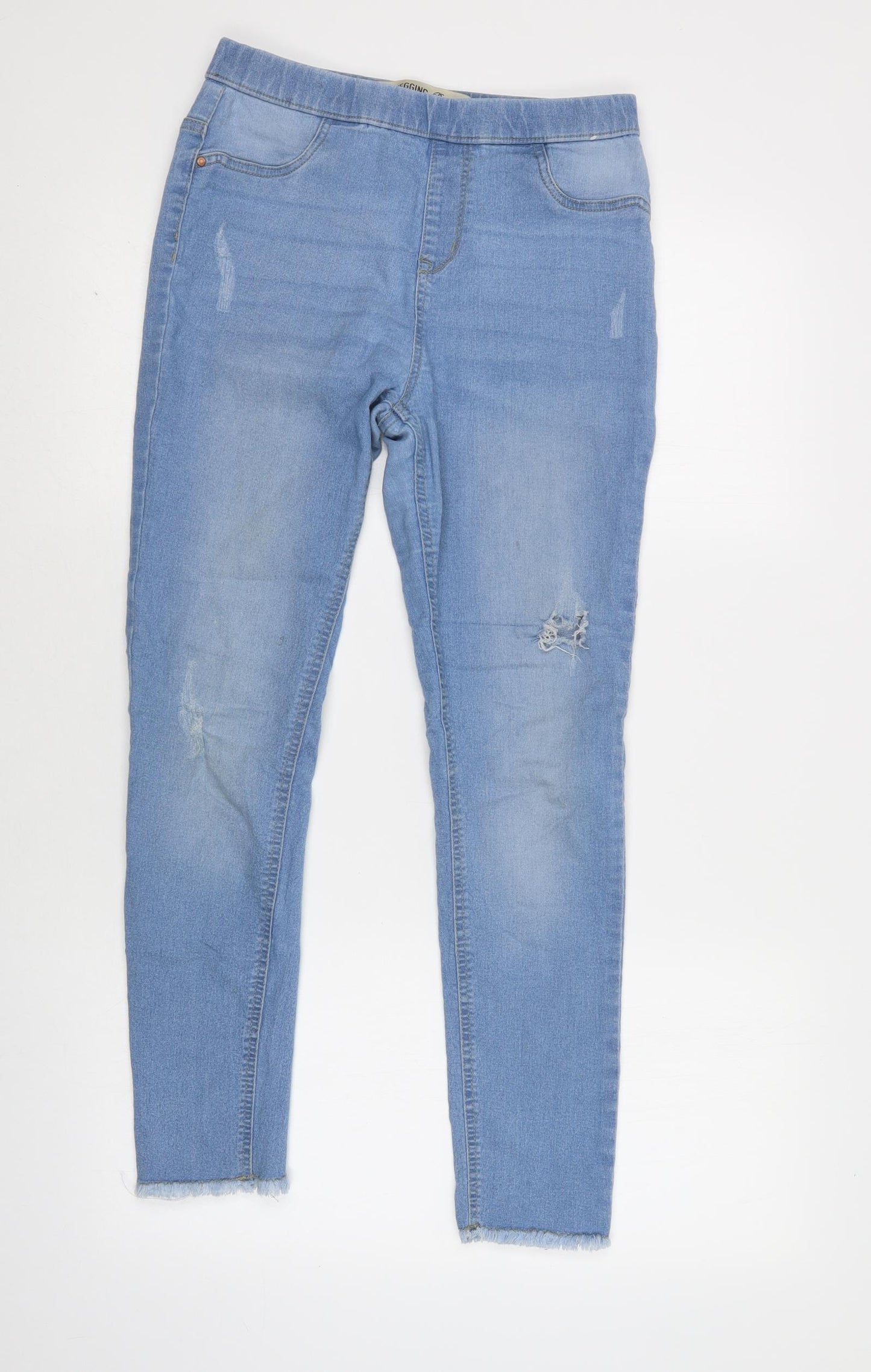 Primark Girls Blue  Cotton Jegging Jeans Size 12-13 Years  Regular