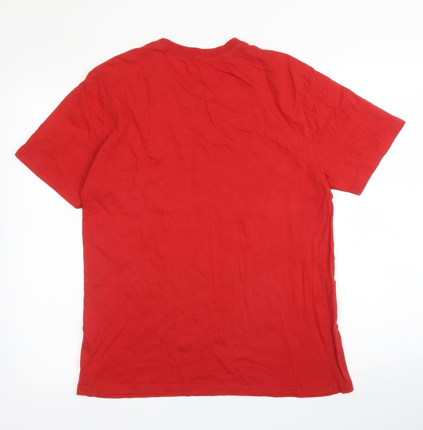 Polo Ralph Lauren Mens Red  Cotton  T-Shirt Size XL V-Neck