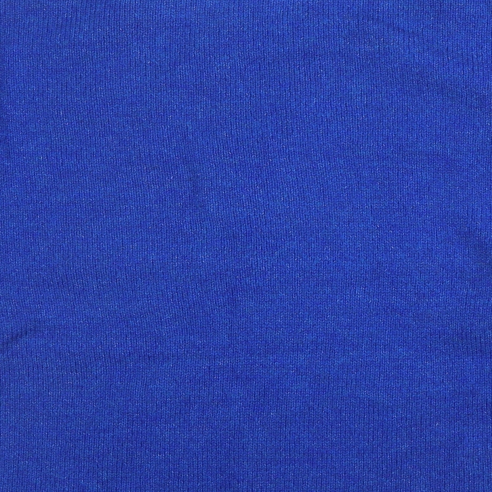 Primark Womens Blue Round Neck  Acrylic Pullover Jumper Size XL