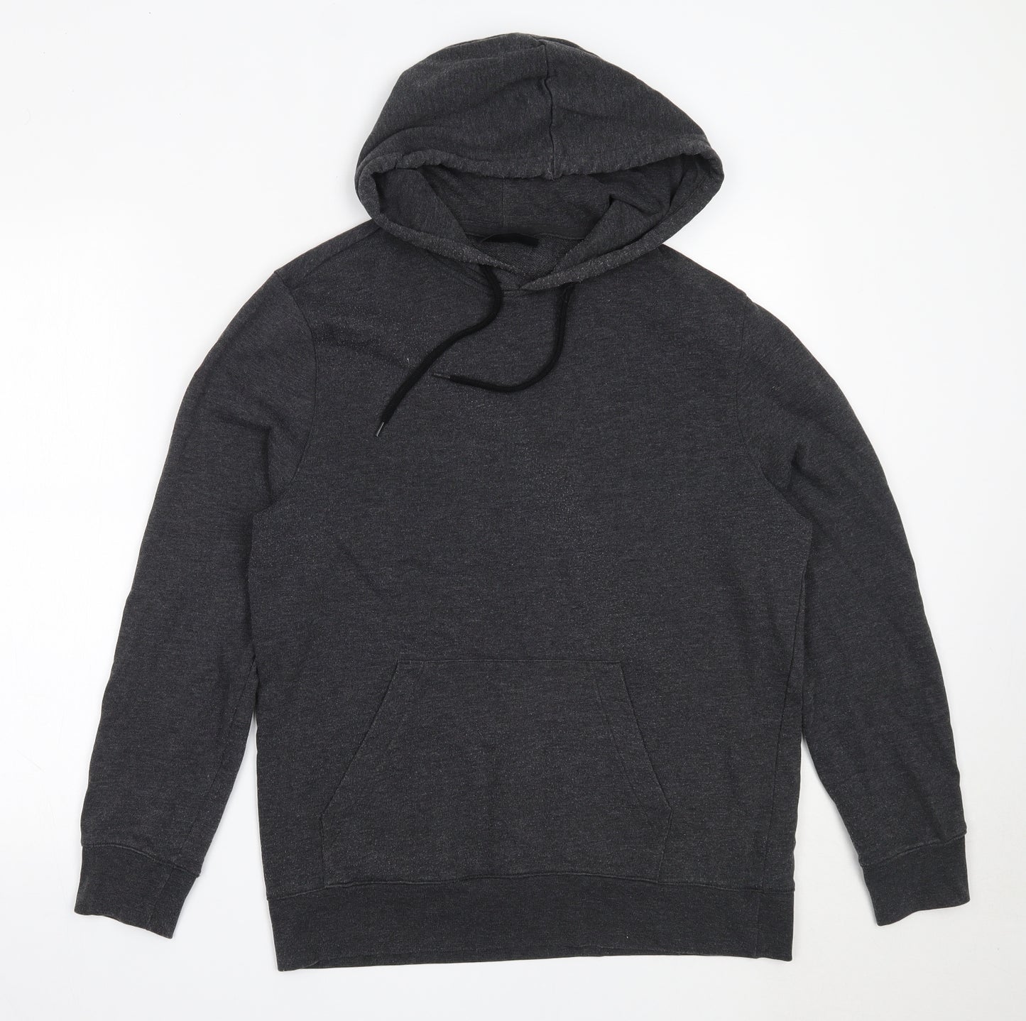 H&M Mens Grey  Cotton Pullover Hoodie Size M