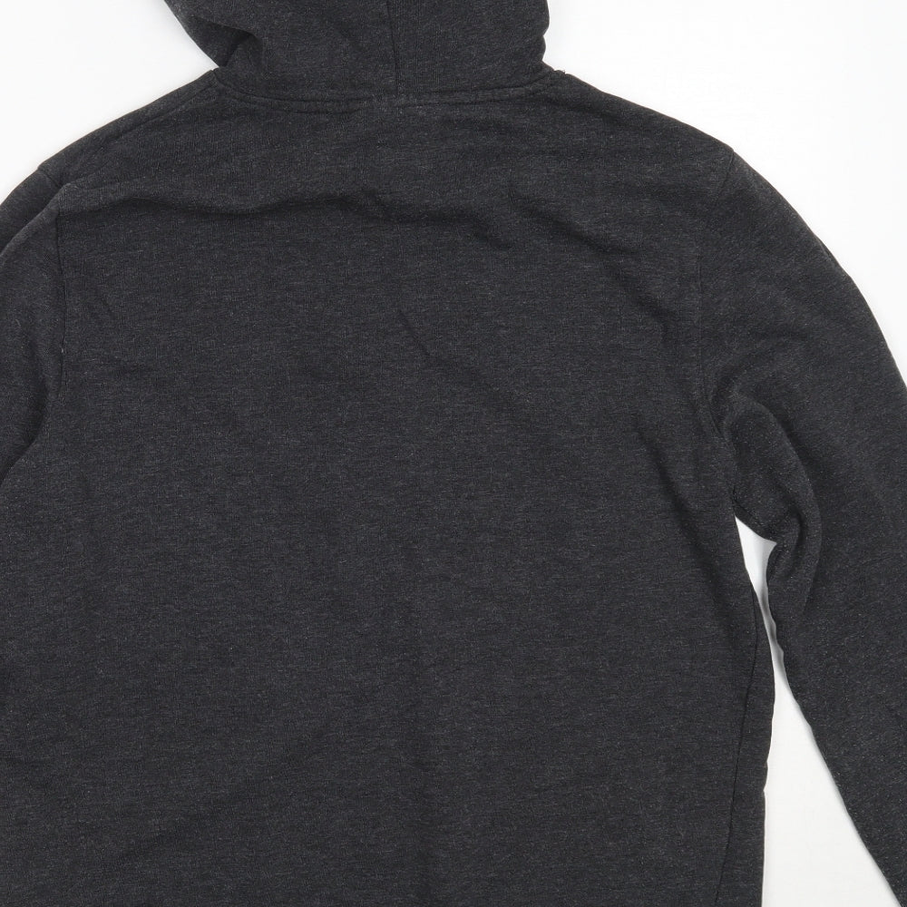 H&M Mens Grey  Cotton Pullover Hoodie Size M