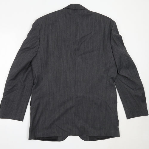 Marks and Spencer Mens Grey  Polyester Jacket Blazer Size 42