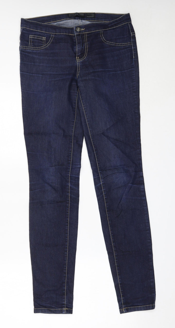 Only Womens Blue Cotton Skinny Jeans Size 28 in L32 in Regular