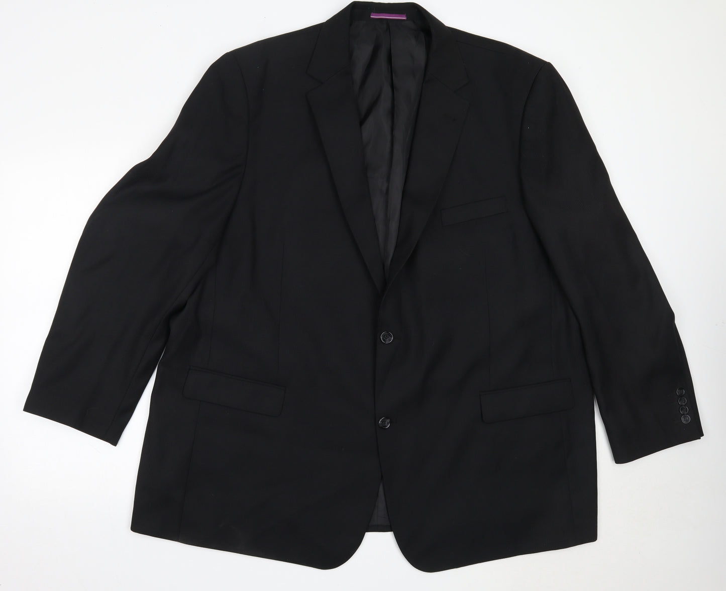 Mansize Mens Black  Polyester Jacket Blazer Size 54