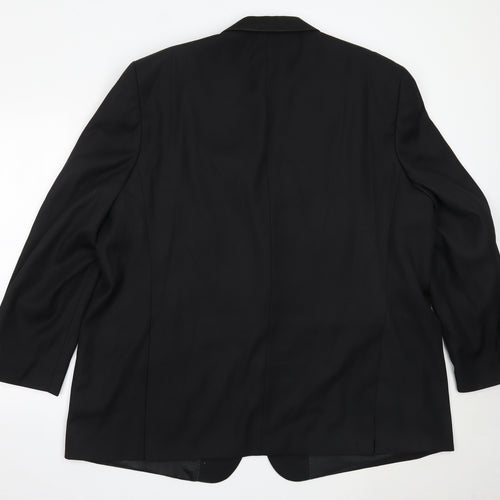 Mansize Mens Black  Polyester Jacket Blazer Size 54