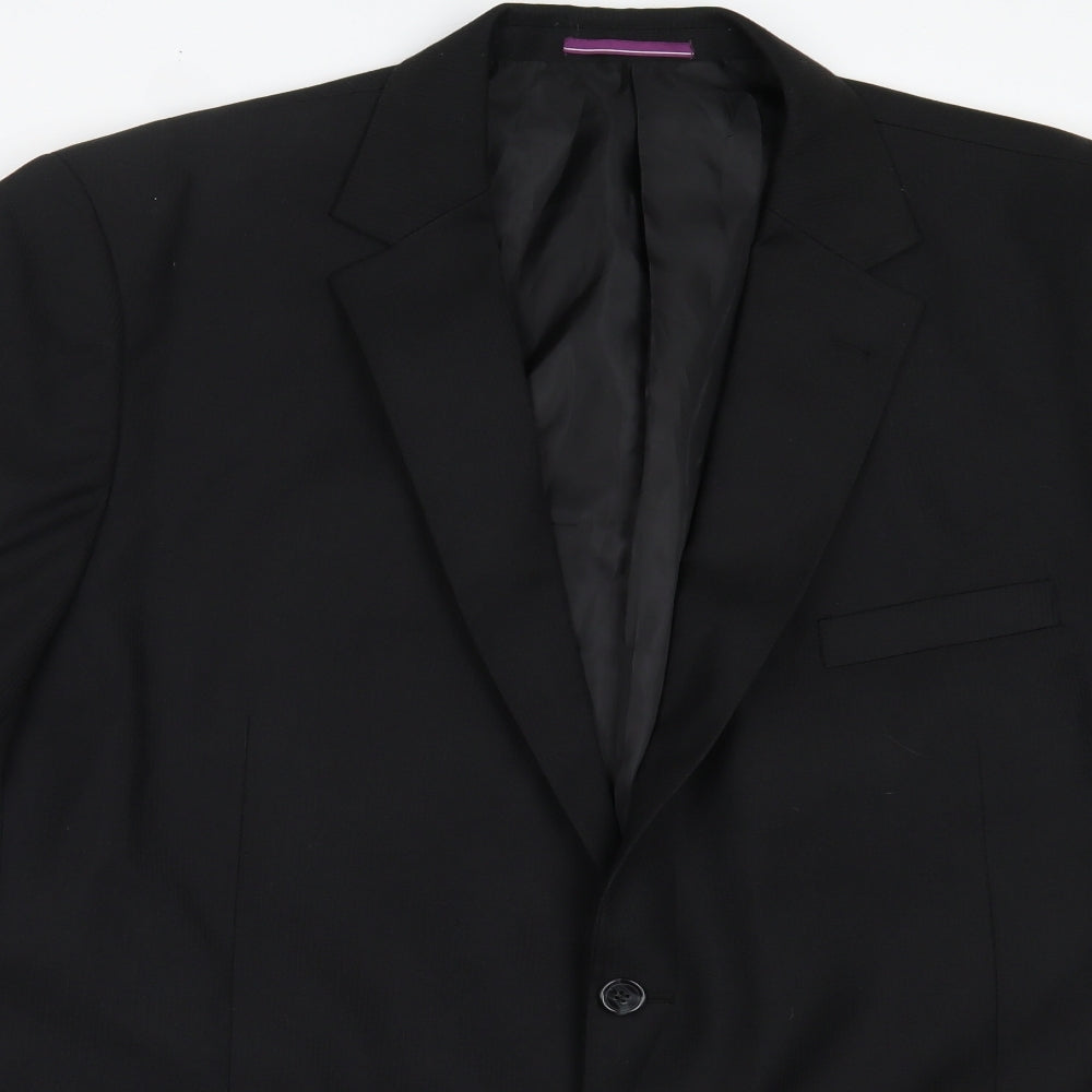 Mansize Mens Black  Polyester Jacket Blazer Size 54