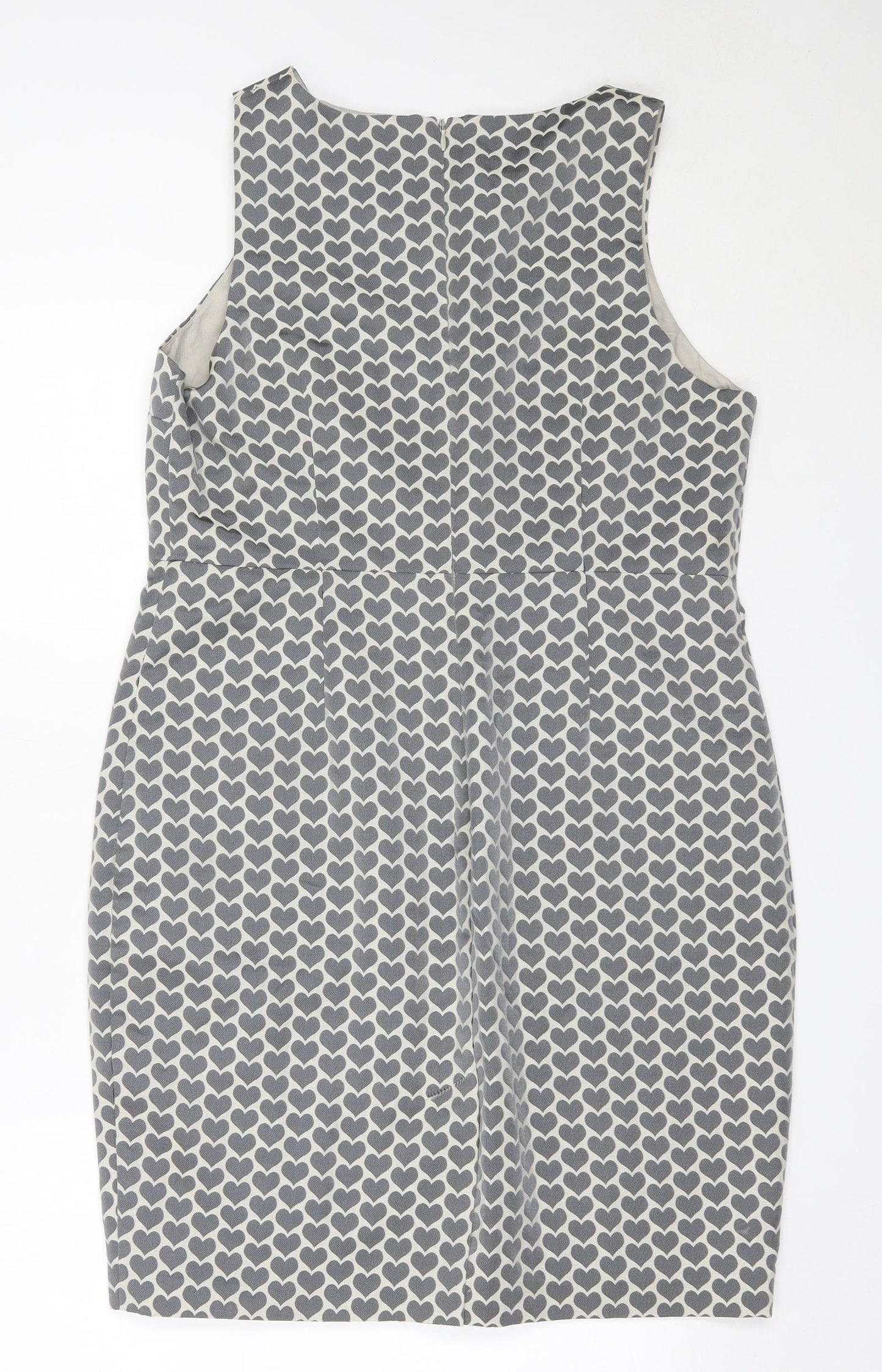 NEXT Womens Grey  Polyester Shift  Size 16  Round Neck