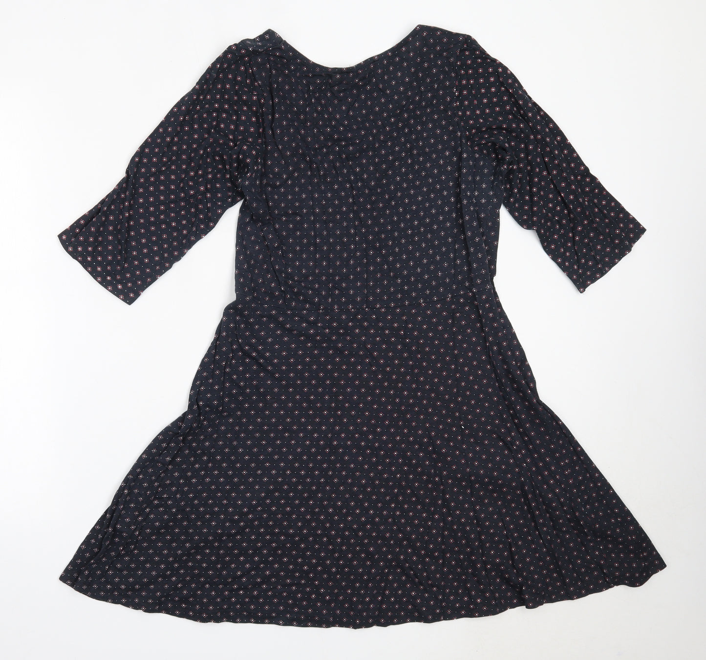 Atmosphere Womens Blue  Cotton Fit & Flare  Size 16  Round Neck