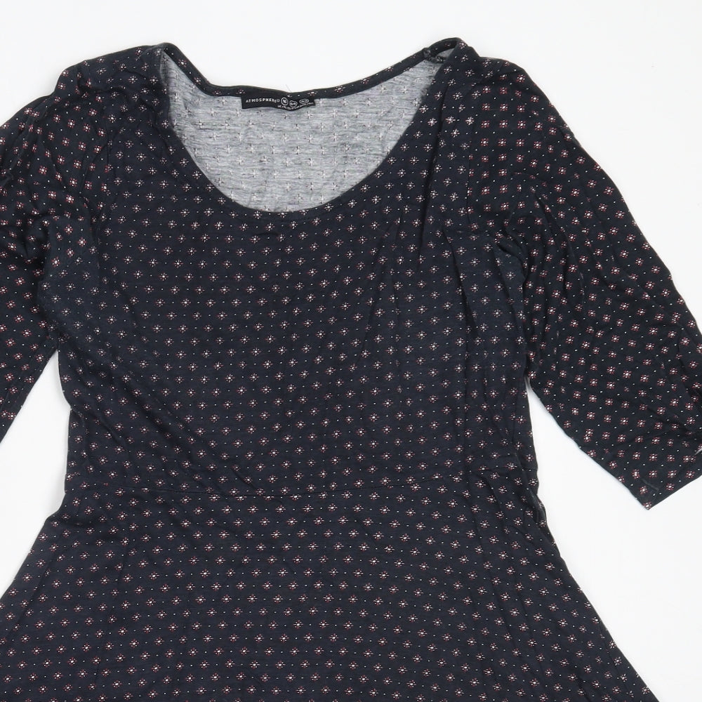 Atmosphere Womens Blue  Cotton Fit & Flare  Size 16  Round Neck