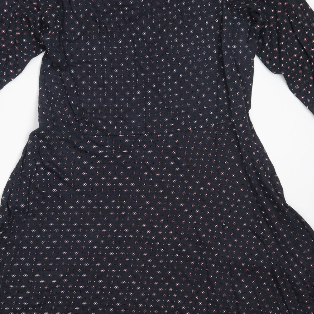 Atmosphere Womens Blue  Cotton Fit & Flare  Size 16  Round Neck