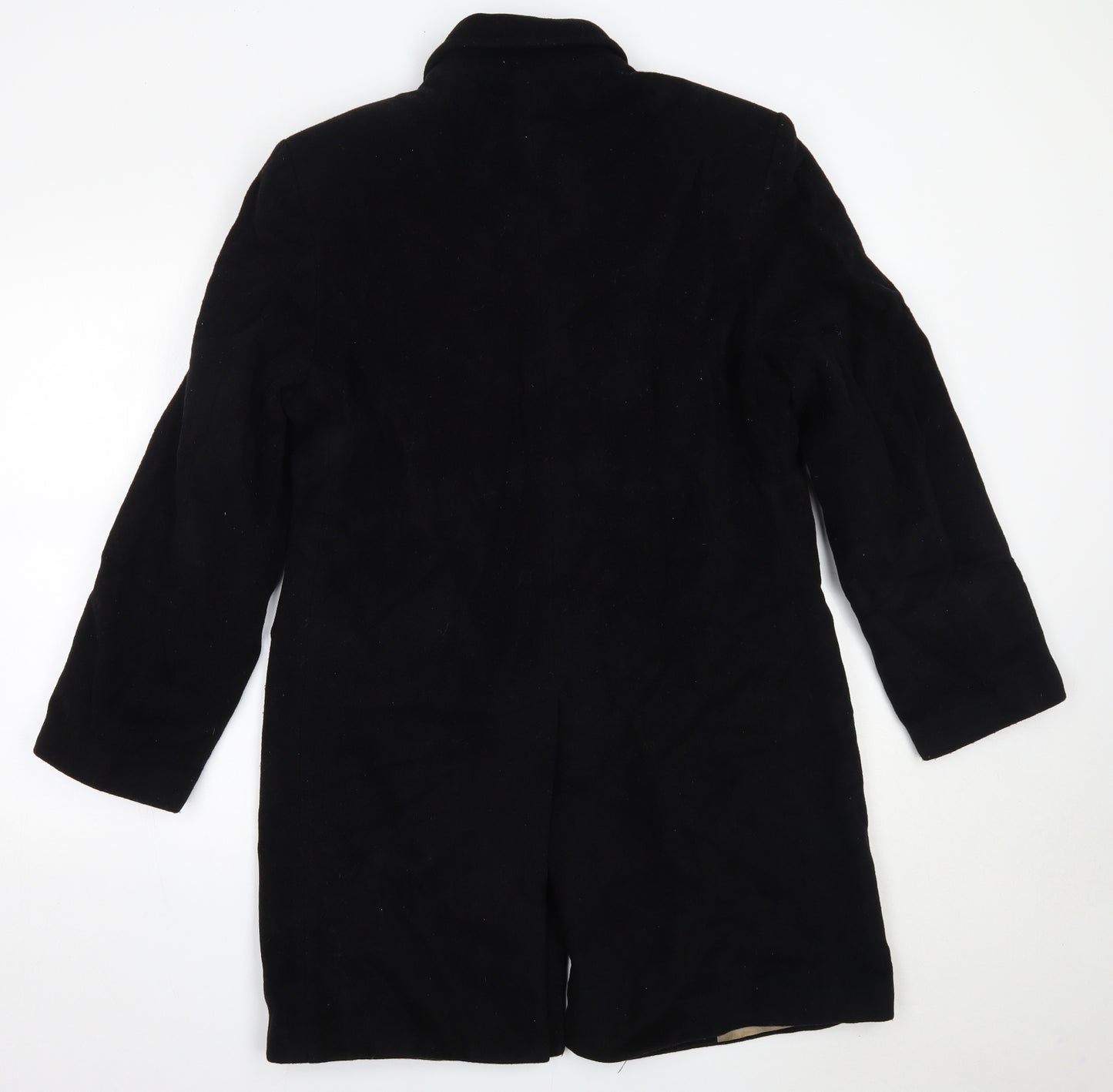 Marks and Spencer Mens Black   Overcoat Coat Size S