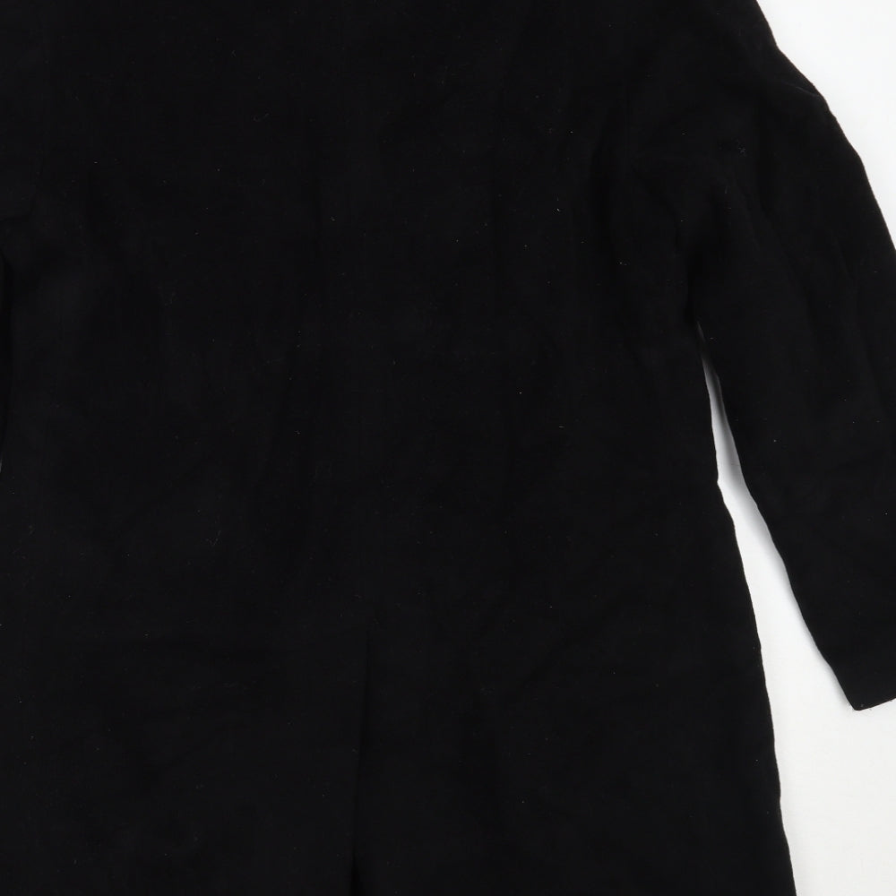 Marks and Spencer Mens Black   Overcoat Coat Size S