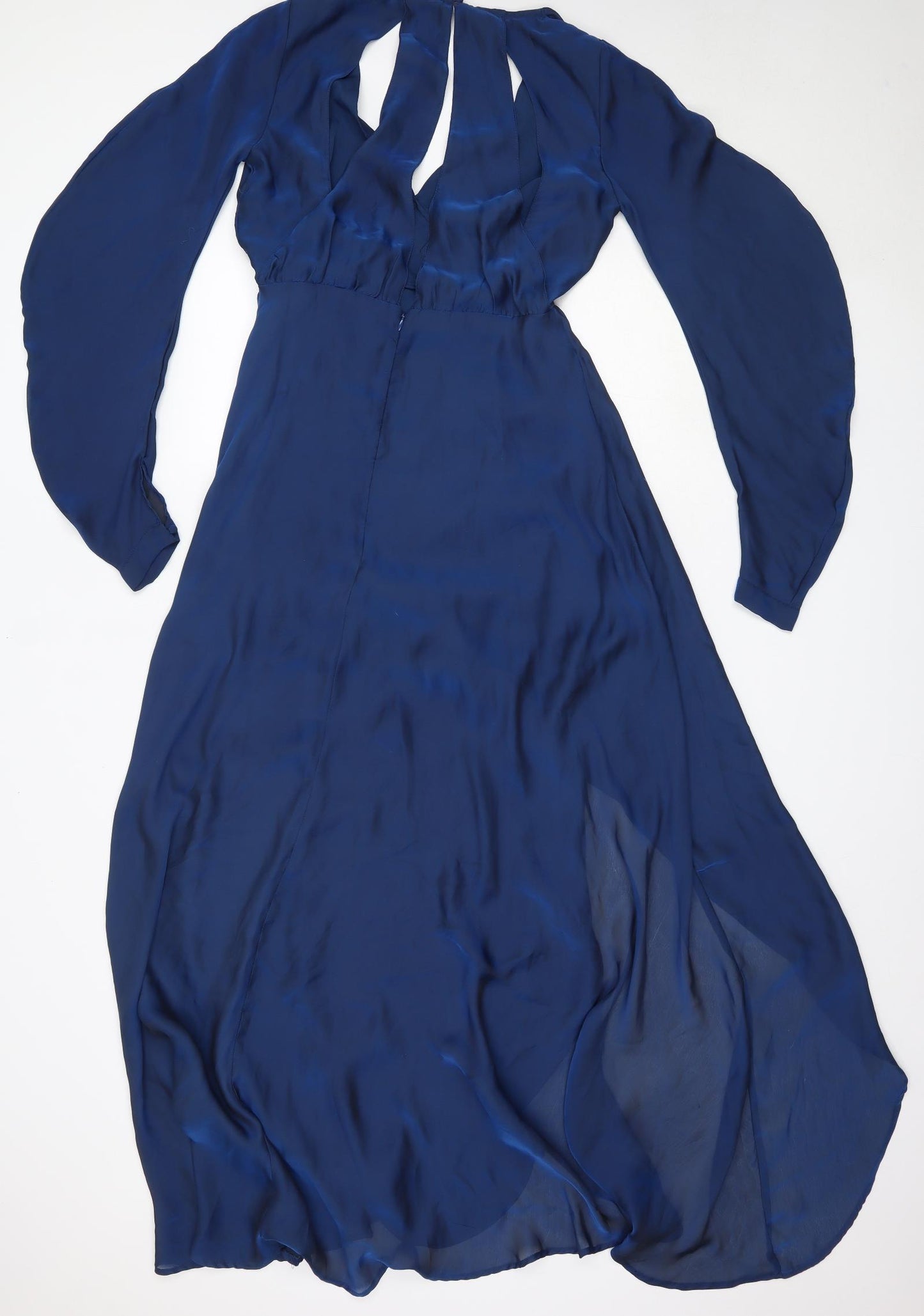 ASOS Womens Blue  Polyester Ball Gown  Size 10  V-Neck