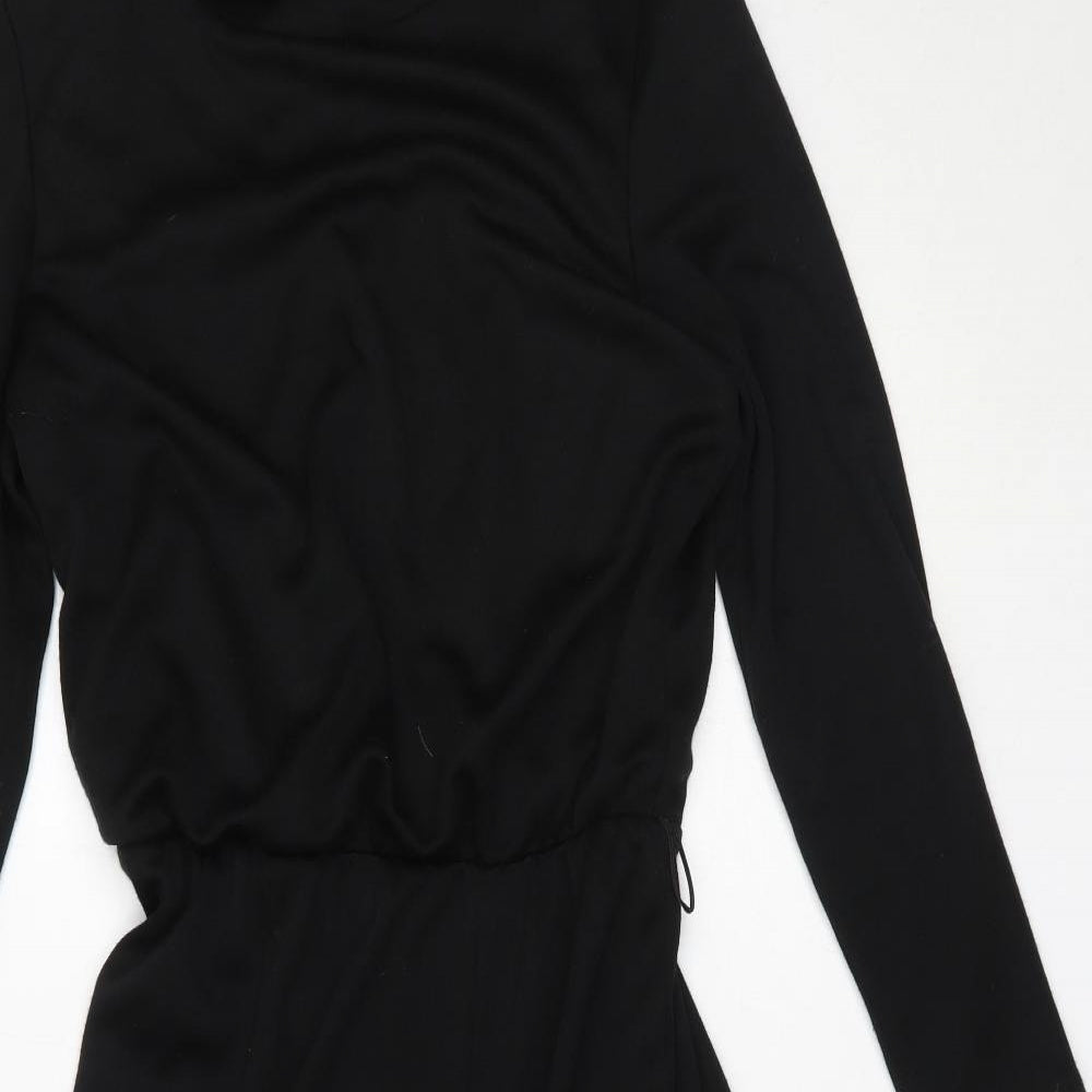 Paige Womens Black  Polyester Fit & Flare  Size 14  Roll Neck