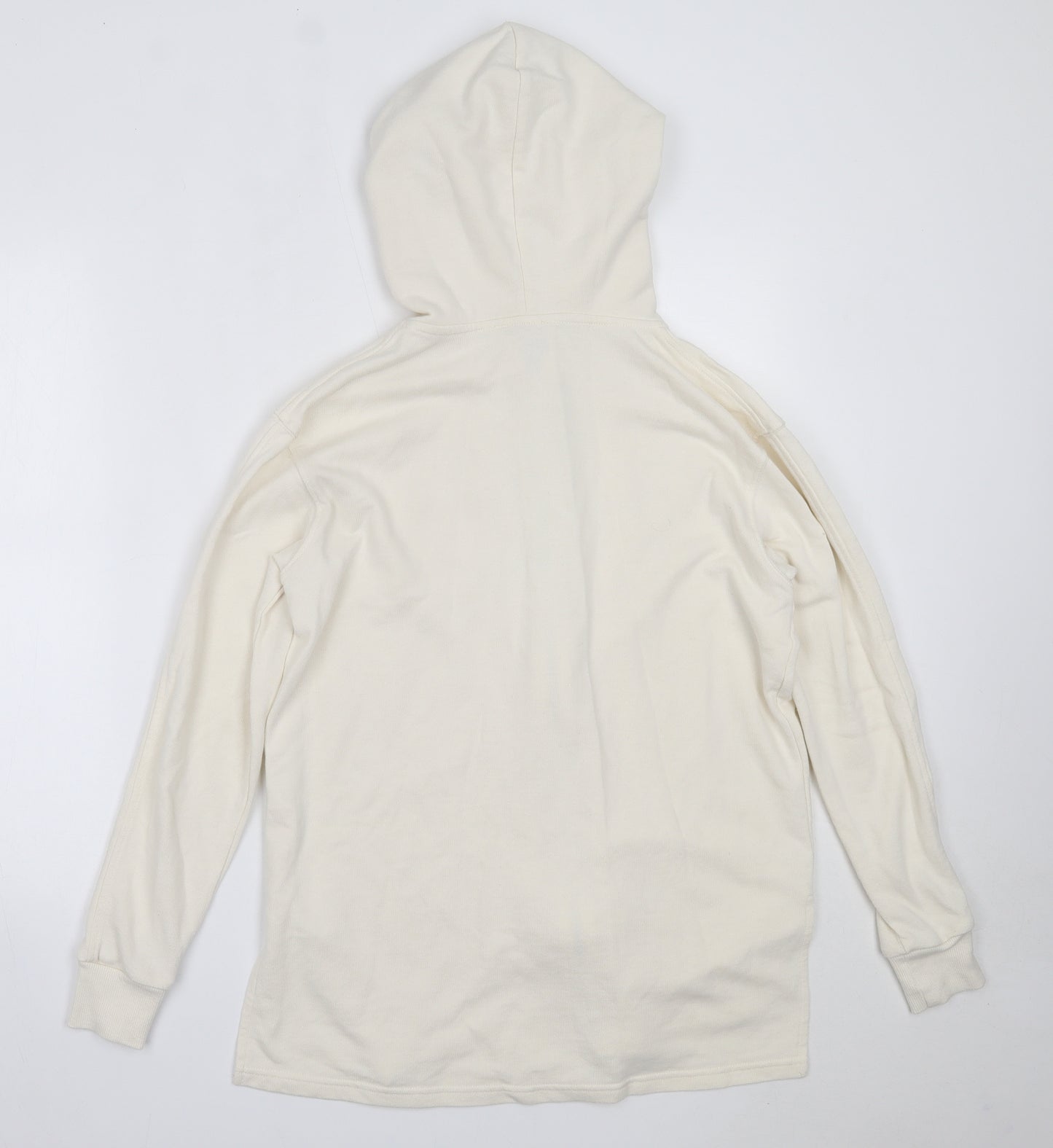 F&F Womens Ivory  Cotton Full Zip Hoodie Size 6