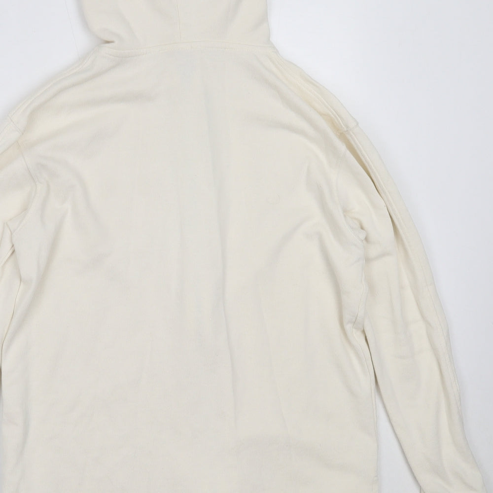 F&F Womens Ivory  Cotton Full Zip Hoodie Size 6
