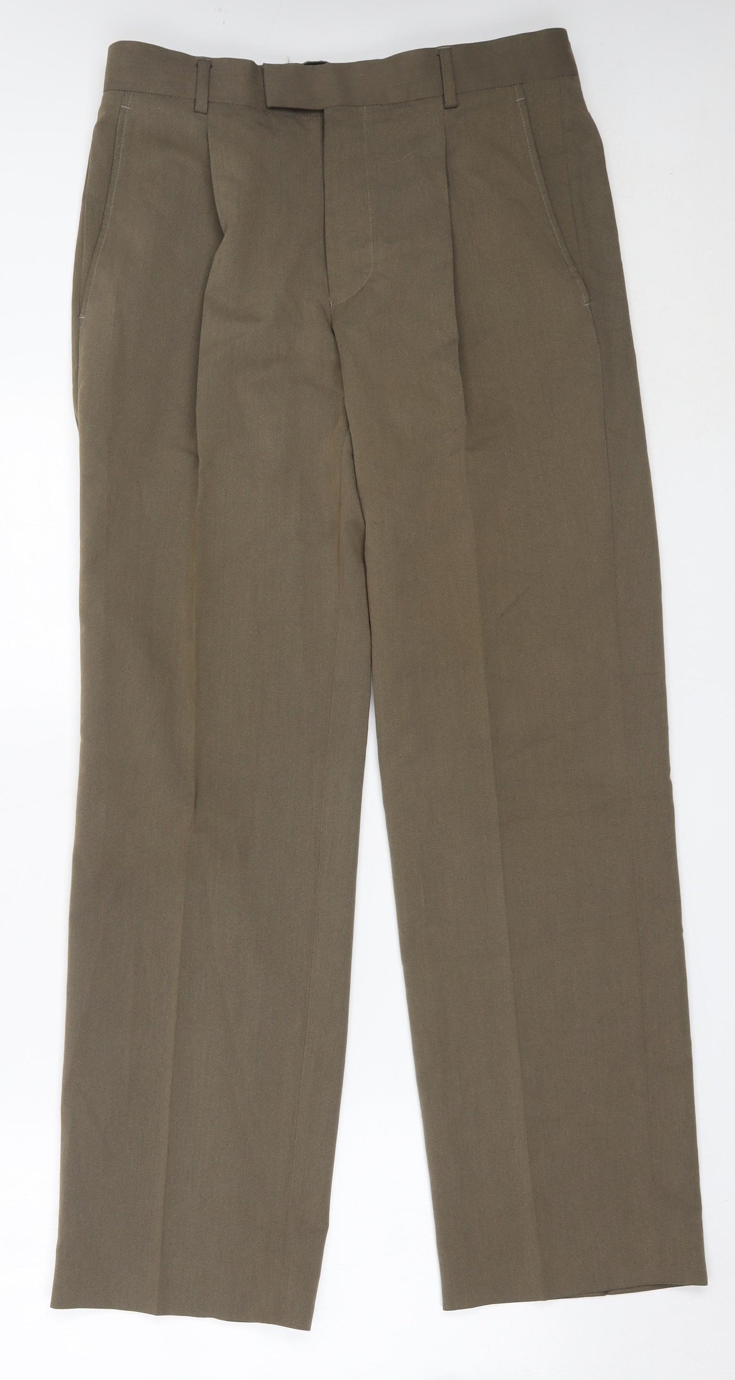 NEXT Mens Brown  Polyester Trousers  Size 32 in L31 in Regular