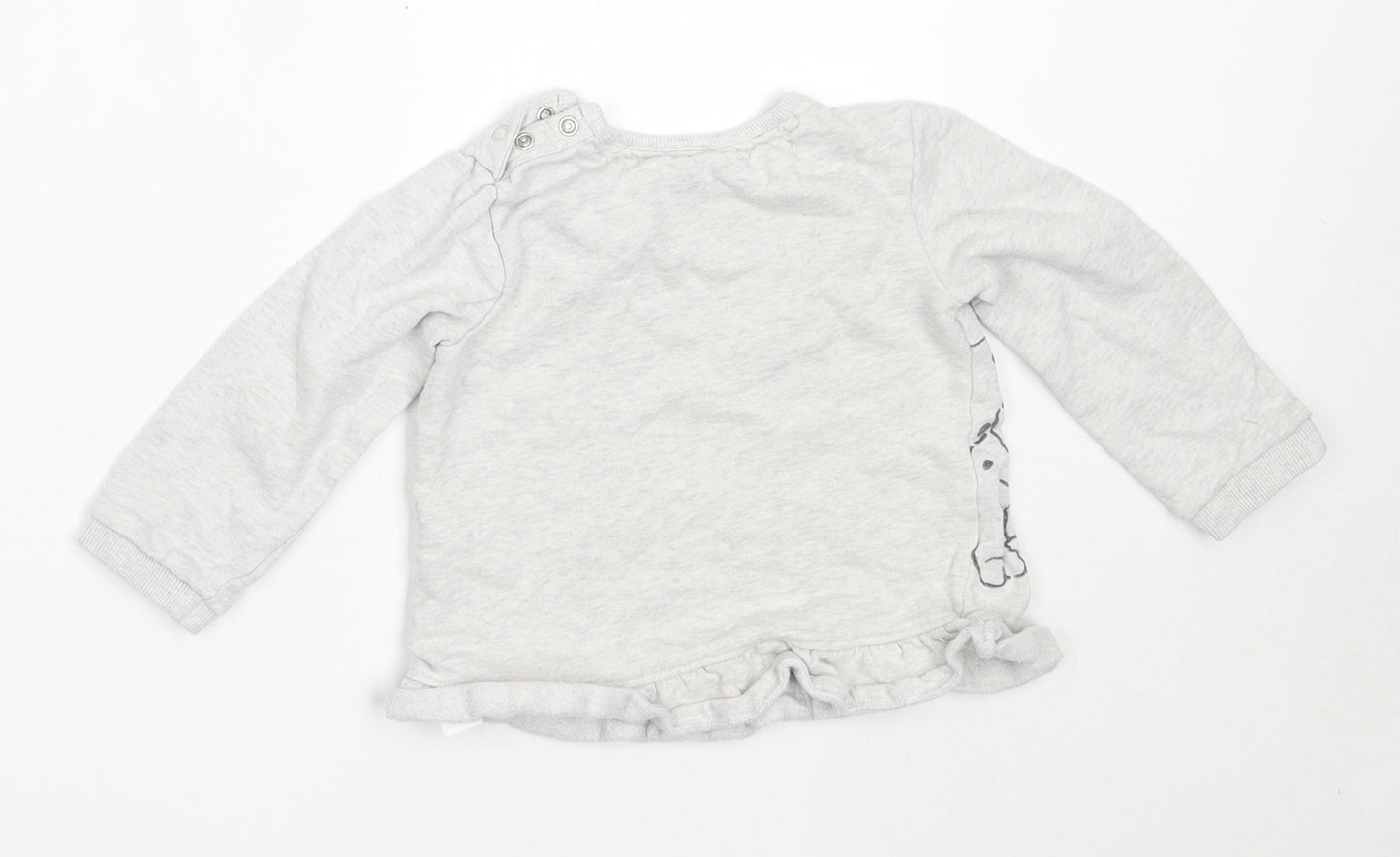 George Girls Grey  Cotton Pullover Jumper Size 18-24 Months   - 101 Dalmatians