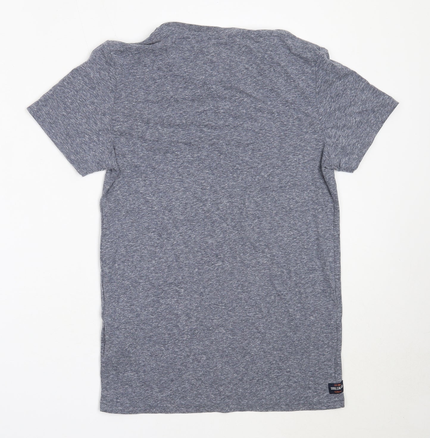 SoulCal&Co Mens Blue  Polyester  T-Shirt Size S Round Neck