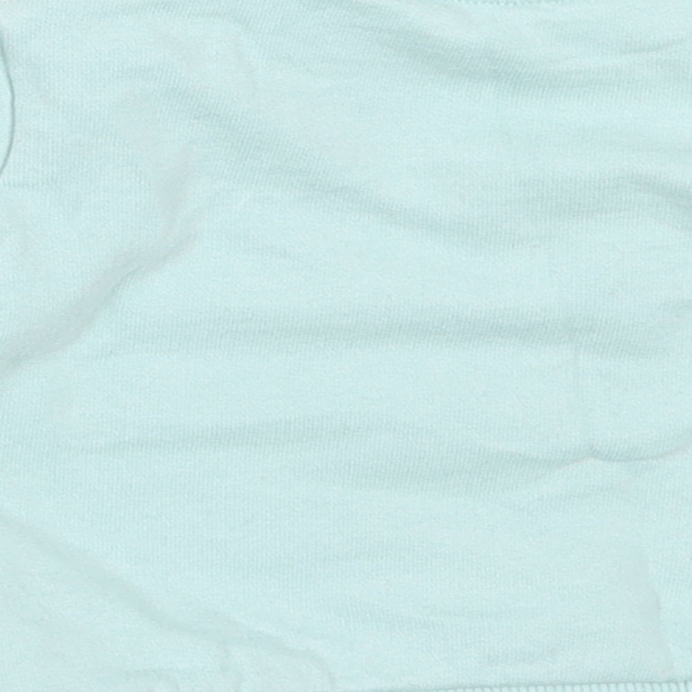 George Girls Blue  Cotton Pullover Jumper Size 0-3 Months