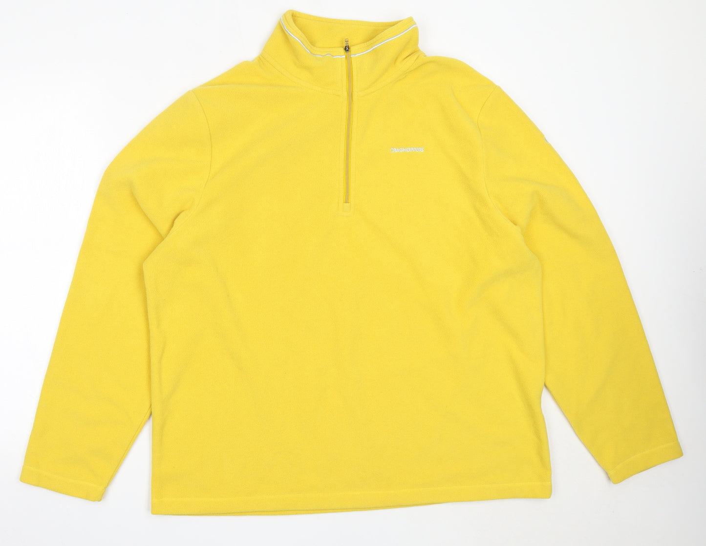 Craghoppers Mens Yellow  Polyester Henley Sweatshirt Size 2XL