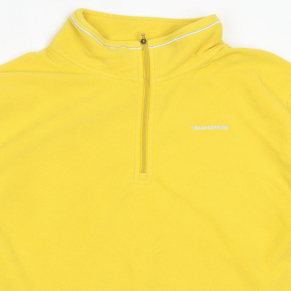 Craghoppers Mens Yellow  Polyester Henley Sweatshirt Size 2XL