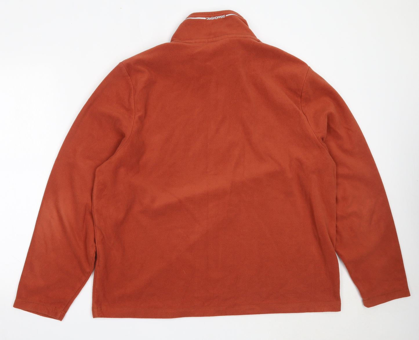 Craghoppers Mens Orange  Polyester Henley Sweatshirt Size 2XL