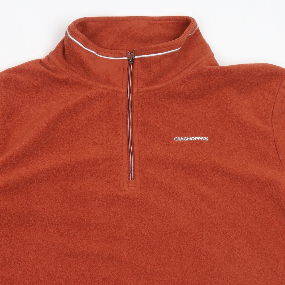 Craghoppers Mens Orange  Polyester Henley Sweatshirt Size 2XL