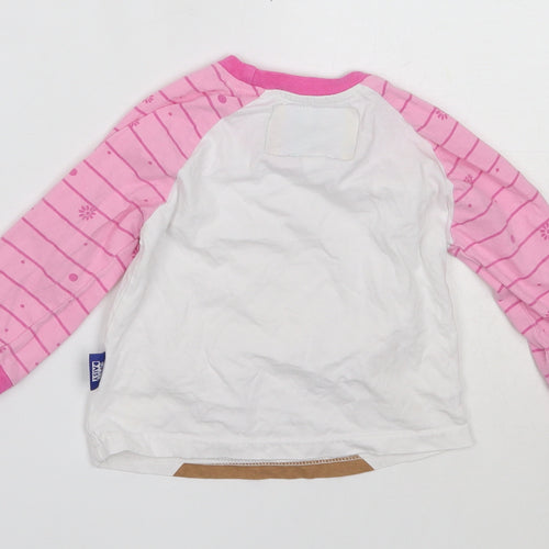 Preworn Girls Pink Solid Cotton Cami Pyjama Top Size 12-18 Months   - In the Night Garden