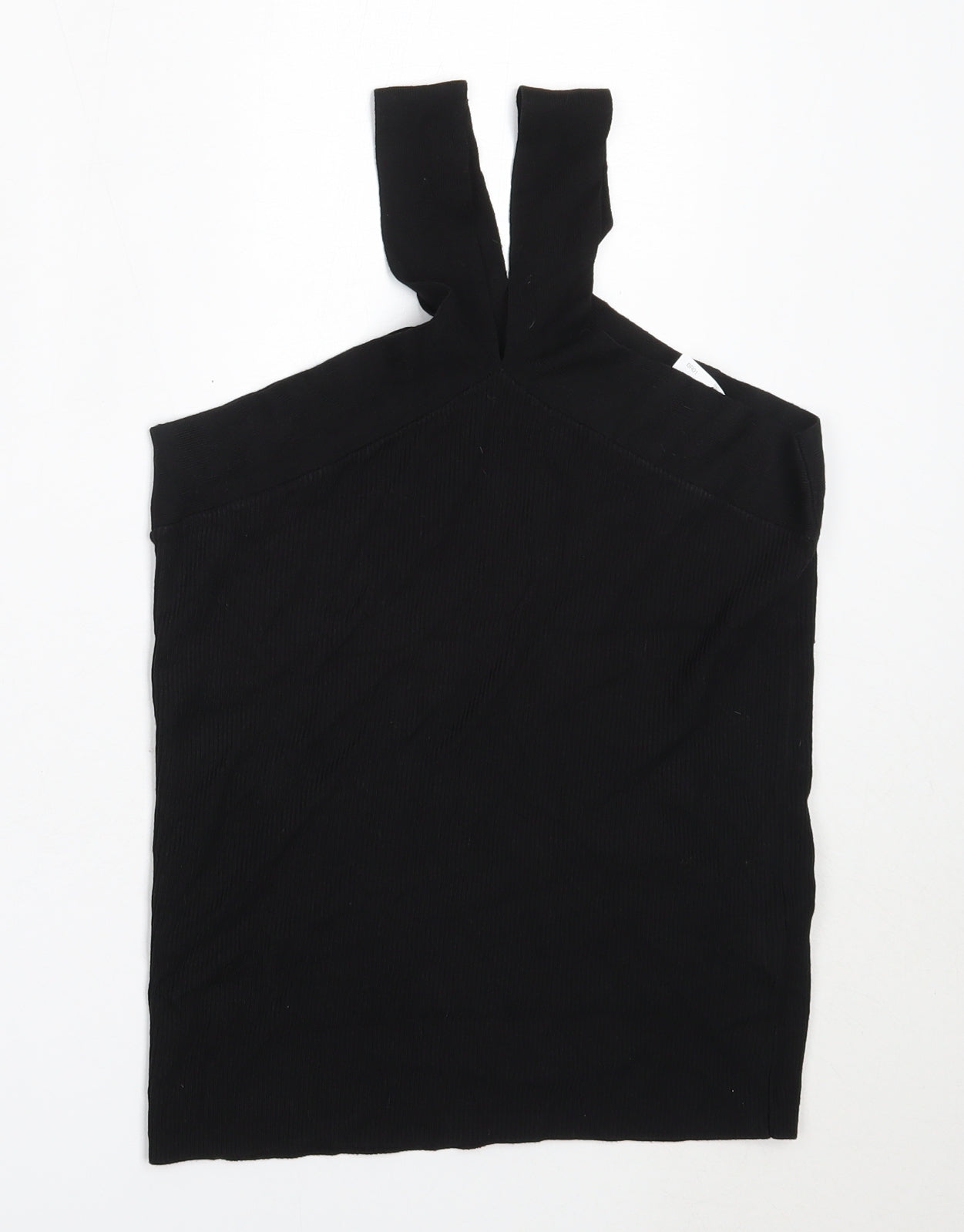 NEXT Womens Black  Viscose Basic Blouse Size 10 Round Neck