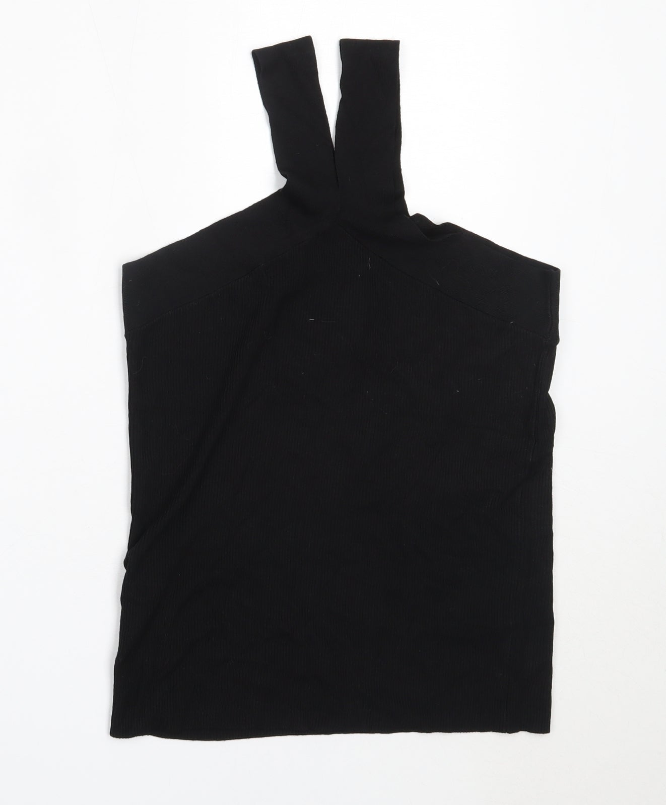 NEXT Womens Black  Viscose Basic Blouse Size 10 Round Neck