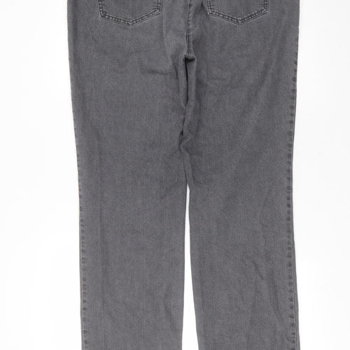 COSMA Womens Grey  Cotton Straight Jeans Size 36 in L31 in Regular