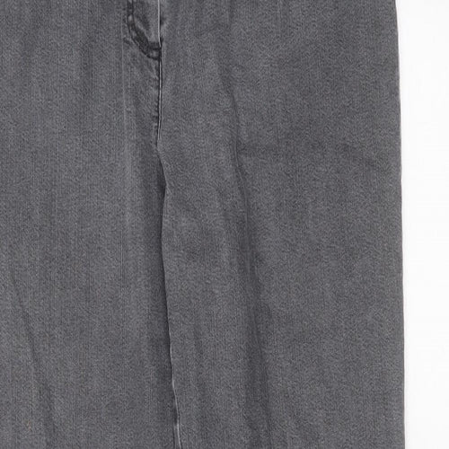 COSMA Womens Grey  Cotton Straight Jeans Size 36 in L31 in Regular