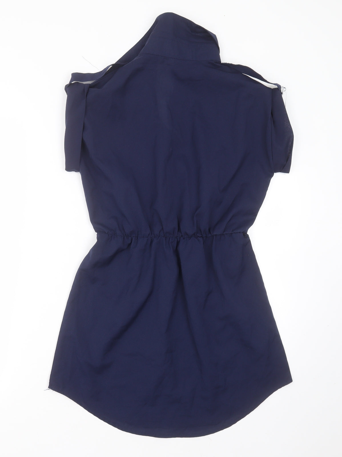 naizi Womens Blue  Polyester Shift  Size L  Collared