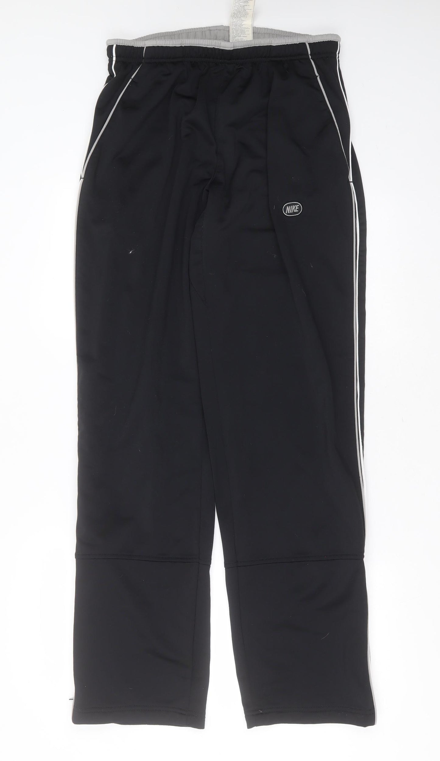 Nike Mens Black  Polyester Jogger Trousers Size L L34 in Regular Drawstring