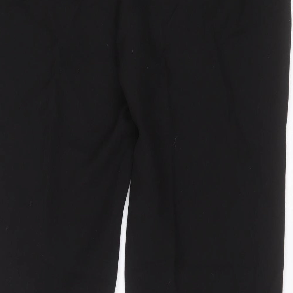M&Co Womens Black  Polyester Trousers  Size 18 L30 in Regular Zip