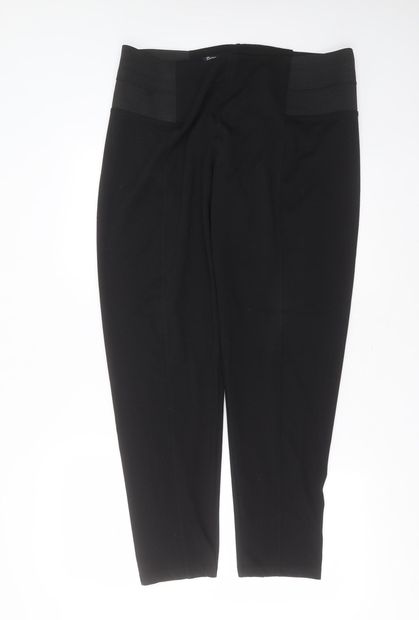 Brandtex Womens Black  Polyester Trousers  Size XL L30 in Regular