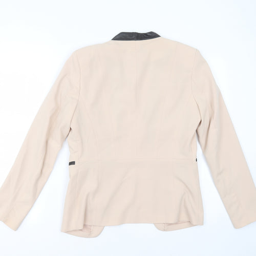 H&M Womens Pink  Polyester Jacket Blazer Size 10