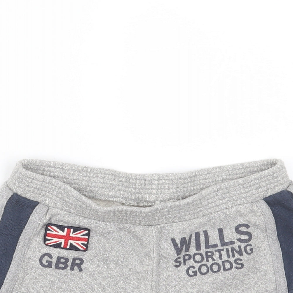 Jack Wills Womens Grey  Cotton Hot Pants Shorts Size 8  Regular