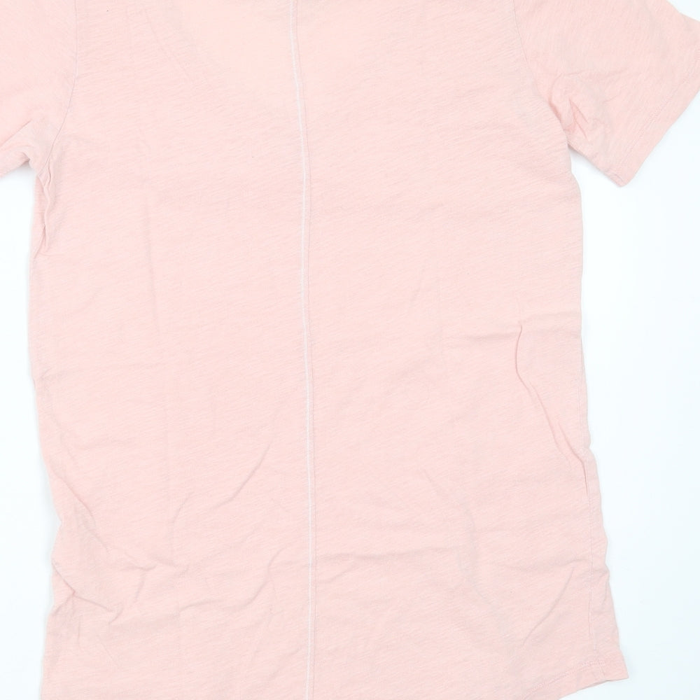 Joules Womens Pink  Cotton Basic T-Shirt Size 8 V-Neck
