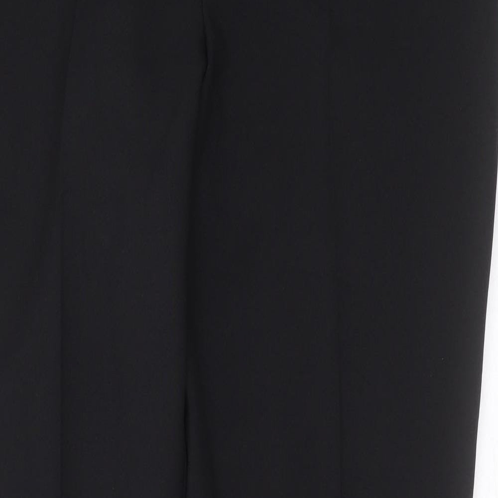 Primark Womens Black  Polyester Trousers  Size 14 L32 in Regular Zip
