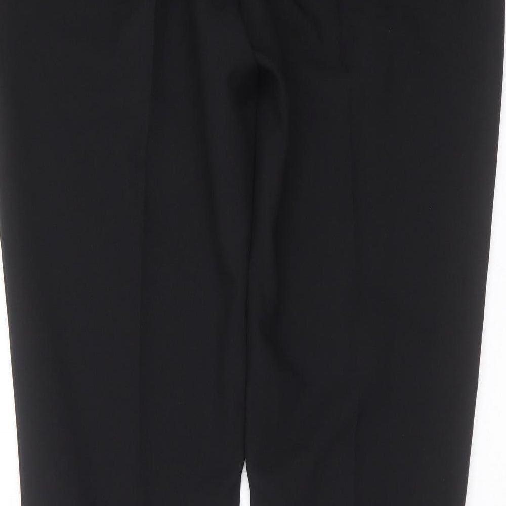 Primark Womens Black  Polyester Trousers  Size 14 L32 in Regular Zip