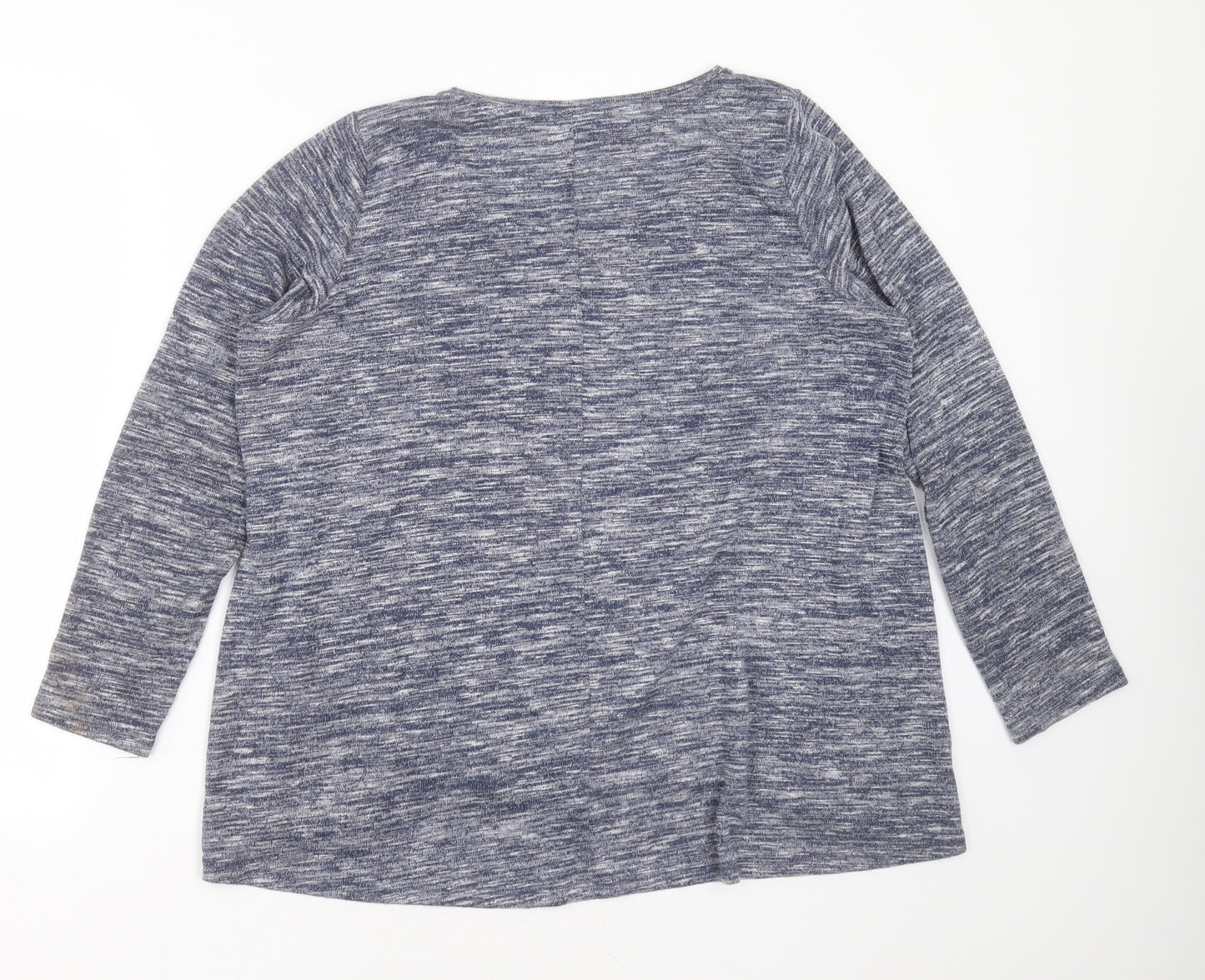 George Womens Blue Round Neck  Polyester Pullover Jumper Size 16   - ooh la la