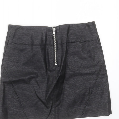 Divided by H&M Womens Black  Viscose Mini Skirt Size 6