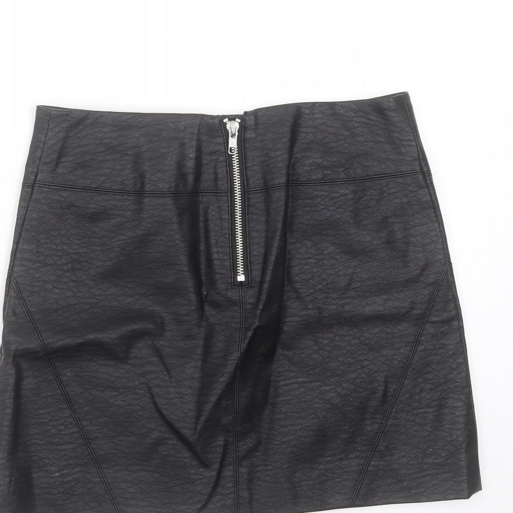 Divided by H&M Womens Black  Viscose Mini Skirt Size 6