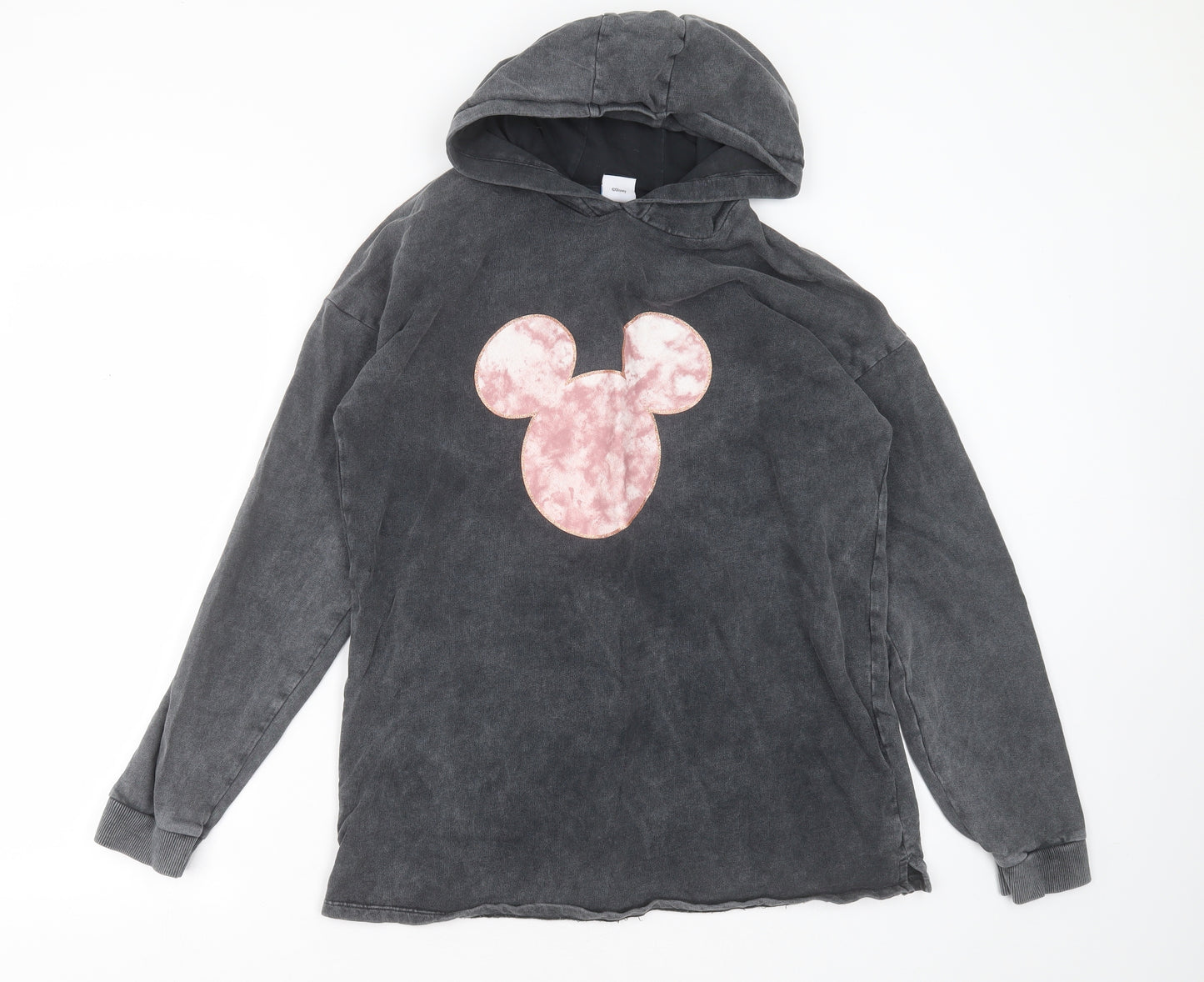 George Girls Grey  Cotton Pullover Hoodie Size 13-14 Years   - disney