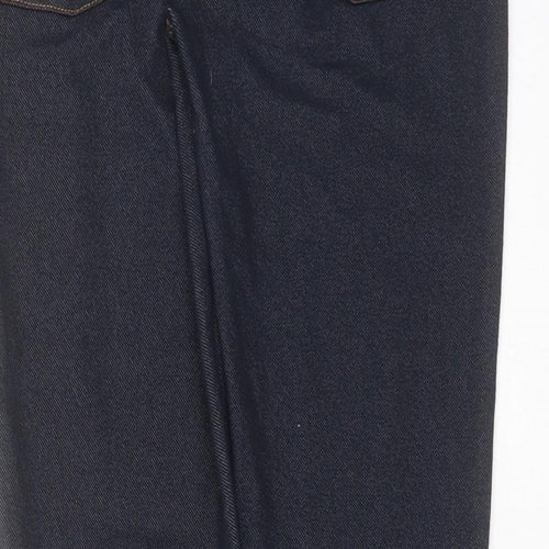 F&F Womens Blue  Cotton Jegging Jeans Size 12 L29 in Extra-Slim Zip