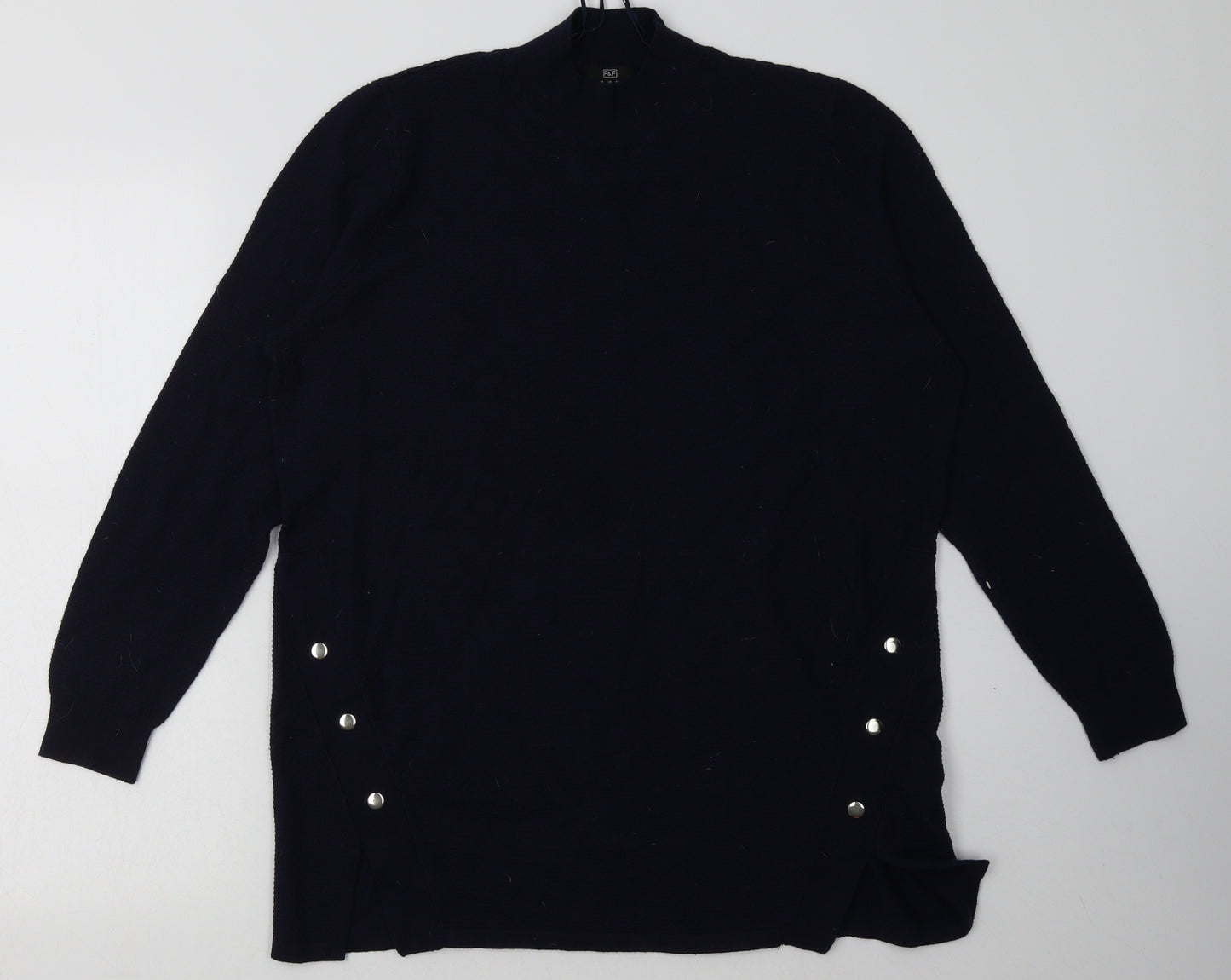 F&F Womens Blue  Viscose Pullover Sweatshirt Size 16  Pullover