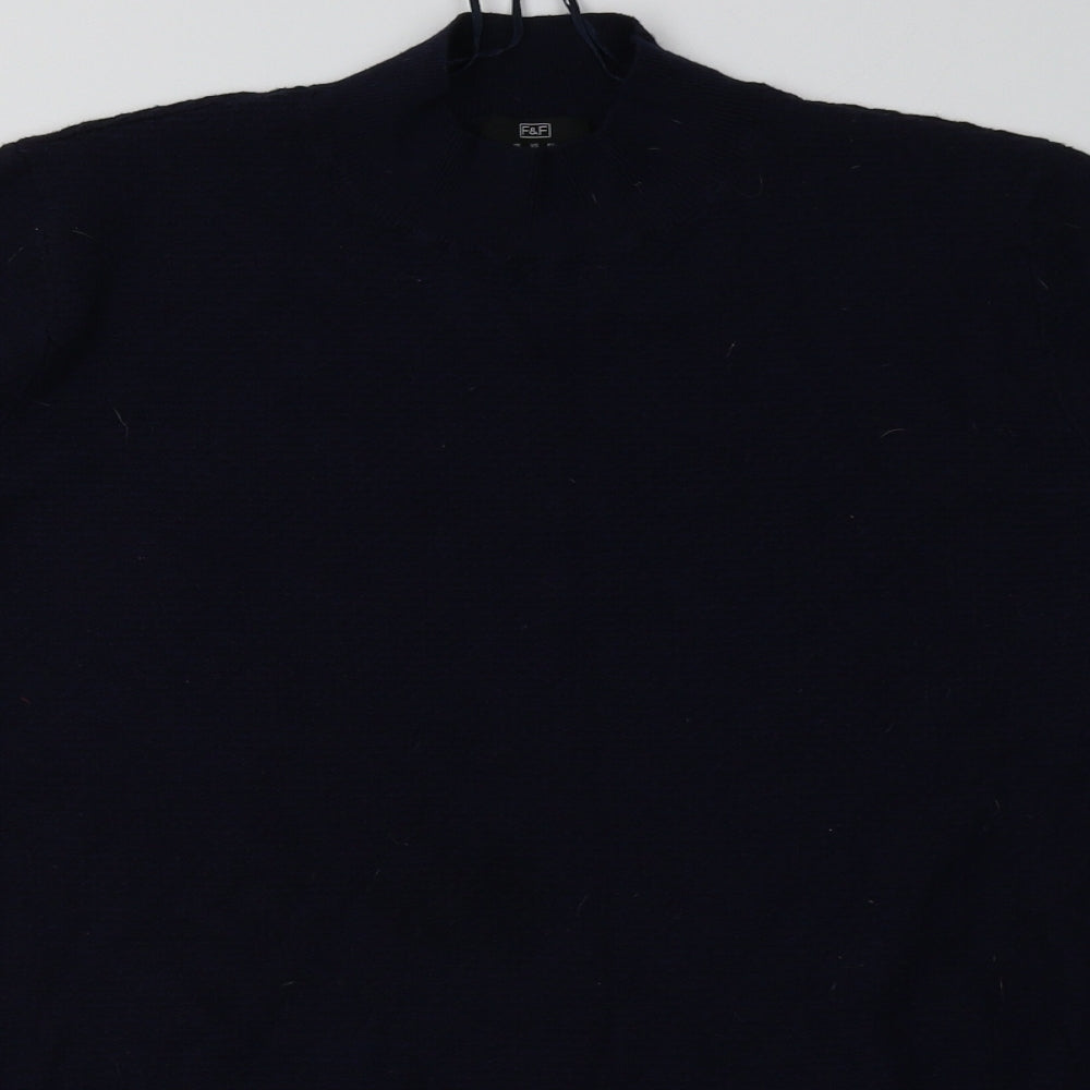 F&F Womens Blue  Viscose Pullover Sweatshirt Size 16  Pullover