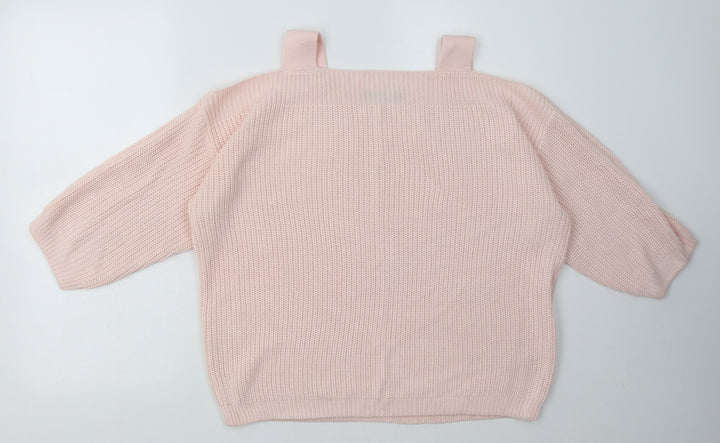 Marks and Spencer Womens Pink  Acrylic Pullover Sweatshirt Size L  Pullover